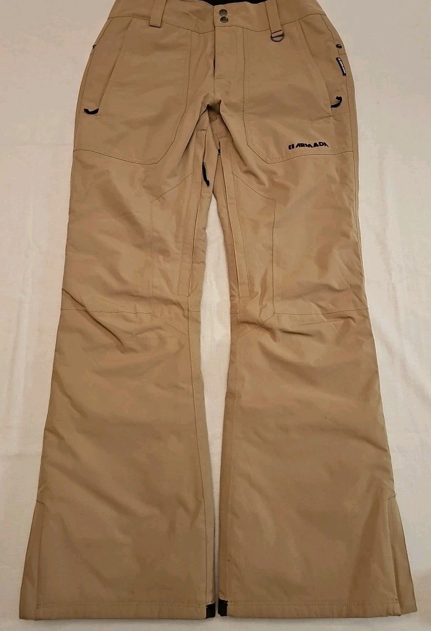Women's Armada Lenox Insulated Ski Pants Beige Size Small GUC