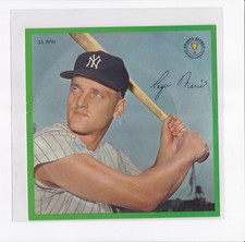 1964 AURAVISION RECORD CARD BASEBALL ROGER MARIS NEAR MINT SHIPS FREE