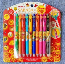 ZEBRA SARASA CLIP x Chupa Chups Limited Edition Scented Gel Pens 10 Color