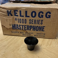 Vintage NOS Kellogg Crank Wall Phone Candlestick Telephone Mouthpiece G