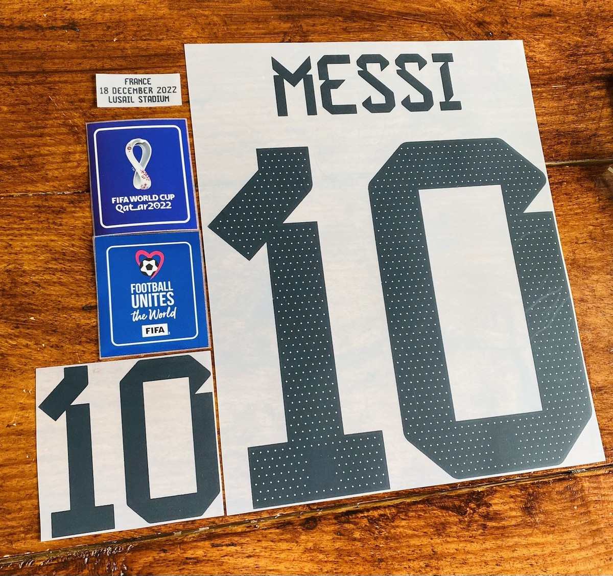 2022 Argentina 2 Star World Cup #10 MESSI Home Player SIze