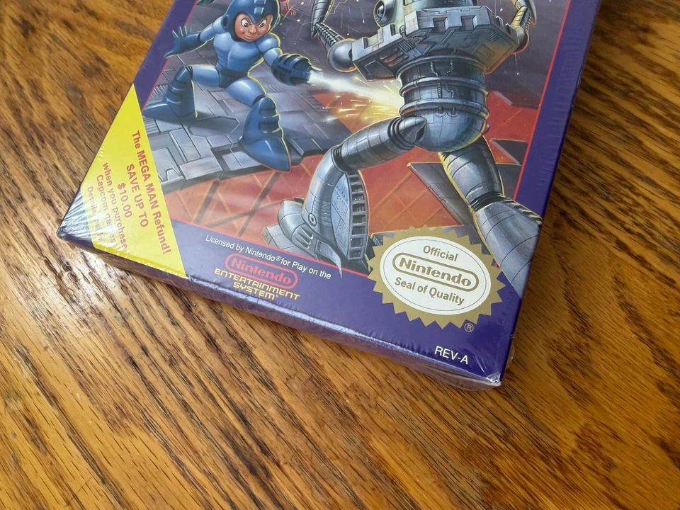 oval seal Mega Man 3 complete in box nintendo nes megaman factory MINT - Image 3 of 4