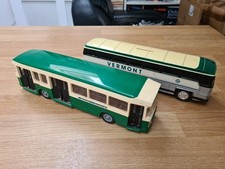Vintage Minialuxe Autobus Parisien Berliet and Rare Vermont Coach Bank.