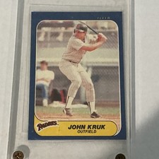 1986 Fleer Update - John Kruk #U-61 (RC)
