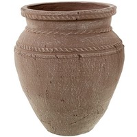 DRW Tischvase Aus Keramik, Natur, 29 X 29 X 33 Cm