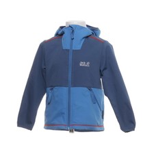 Jack Wolfskin, Allwetterjacke, Unisex (Kinder), Größe: 116, Blau/Grau #293