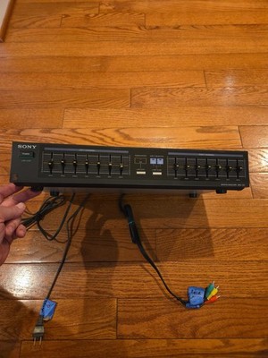 Égaliseur graphique stéréo Sony SEQ-120 7 bandes 2 canaux fonctionnel