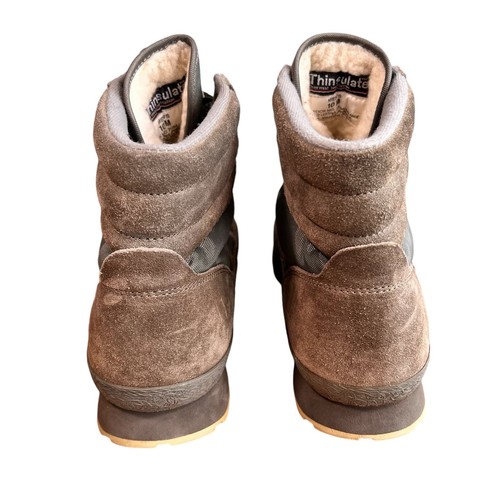 L.L. BEAN Thinsulate Hiking Boots Mens Sz 10 High Top Tan Brown Outdoor Gorpcore - Picture 3 of 16