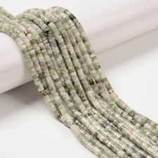 Natural Genuine Peace Jade Heishi Disc Beads Size 2x4mm 15.5'' Strand