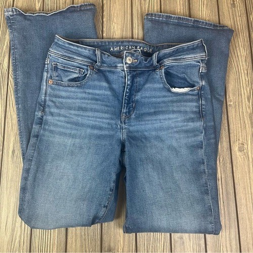 American Eagle Kick Boots 12 pantalones de mezclilla regulares corte boot para mujer - Imagen 3 de 14