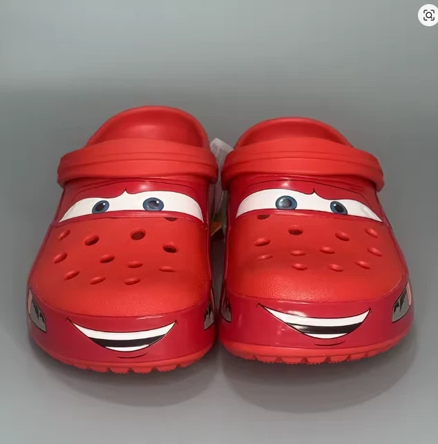 Disney Pixar Cars Lightning McQueen Crocs Red Clogs Sandals - Image 3 of 3