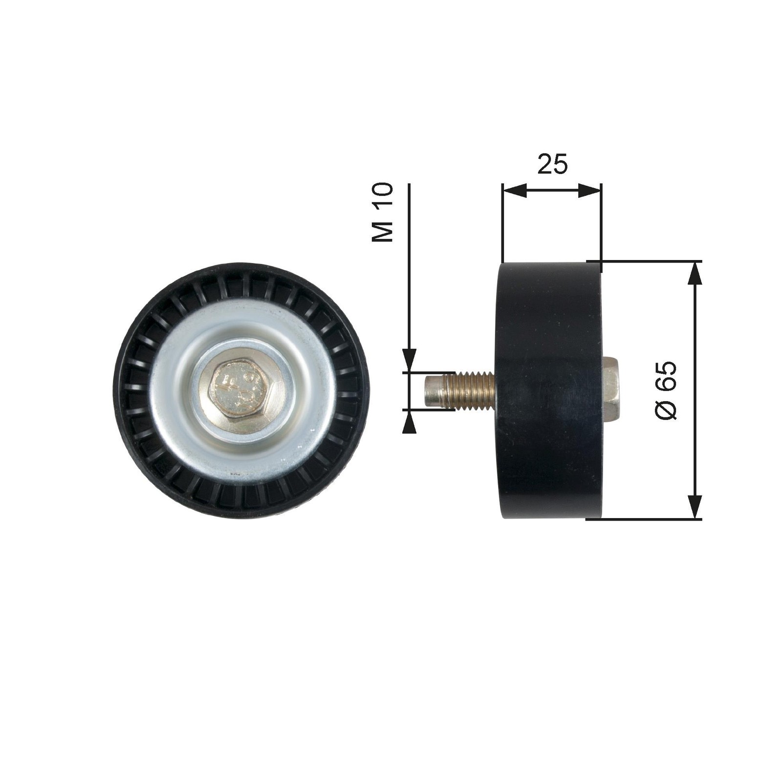 Gates Deflection Guide Pulley V-Ribbed Belt For Dodge Avenger 2007-2014 2 2.4 - Image 17