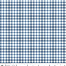 Bee Ginghams 12552D Blue Lori Holt Riley Blake