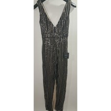 LULUS Unforgettable NWT Elegance Black Sequin Sleeveless Maxi Dress SIZE XS