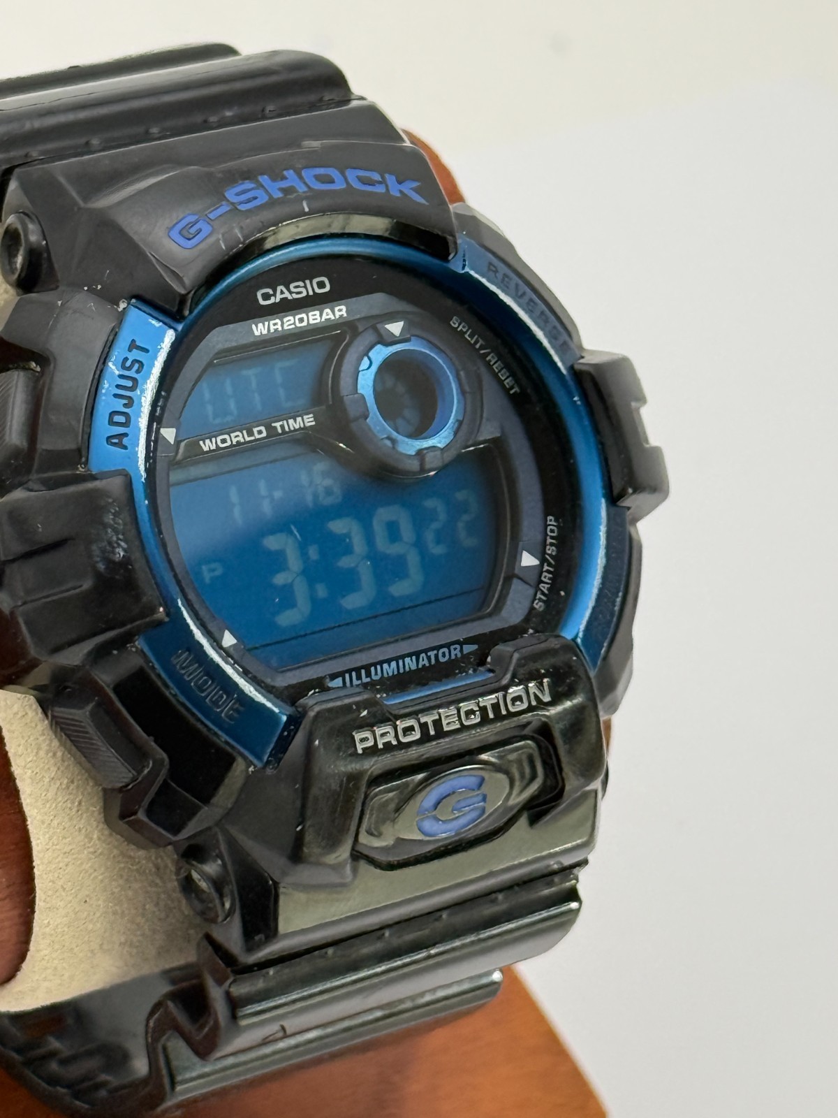 Casio G-Shock G-8900A-1CR 52mm Black Blue Digital Sport Watch