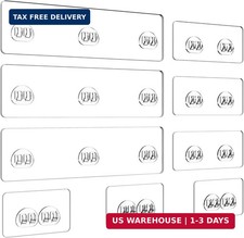 9 Pack Shower Caddy Adhesive Replacement, Strong Waterproof Transparent Adhesive