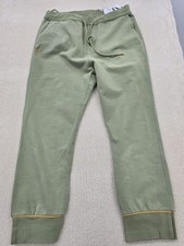 Pantaloni militari Hanna L oliva elastico in vita con coulisse polsini a...