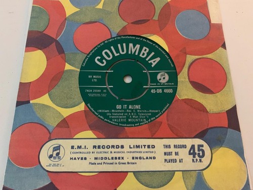 VALERIE MOUNTAIN Gentle Christ / Go It Alone 1961 UK Columbia DB4660 NEAR MINT - Picture 2 of 2