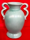 Vintage Stangl Art Pottery Terra Rose Tulip Vase #3266 GREEN 5 1/2"