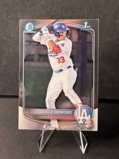2025 1st Bowman Chrome EDUARDO QUINTERO BCP-115 Los Angeles Dodgers