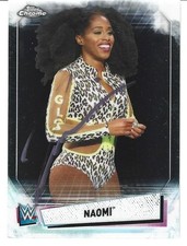 Naomi Autographed 2021 Topps Finest WWE Pro Wrestling Trading Card