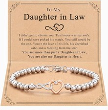 "Mothers Day Gifts for Daughter in Law Gifts from Mother in Law Bracelets, Bir..