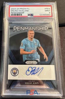 2023-24 Panini Prizm Premier League - Penmanship Erling Haaland #P