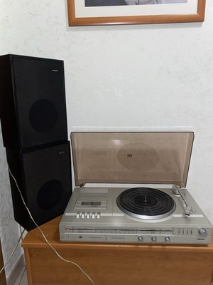 Philips F1125 Plattenspieler Stereoanlage 4 Wege Kombination Vintage