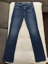 MOTHER High Waisted Rascal Sneak Straight Leg Jeans Uncharted Waters Size 29