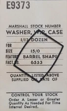 SB7F-E9373: Elgin Watch No. 6553 Waterproof Seal Gasket - C.E. Marshall