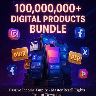 ⭐100+ Million PLR & MRR Digital Products Bundle - Passive Income Opportunity - Image 1 of 3