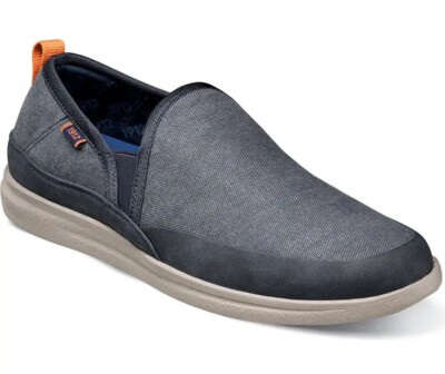 Men\'s Nunn Bush Brewski Slip On in Blue Canvas. 84981 400 81Pd-A3vPiL._AC_UY900_.jpg main image 2