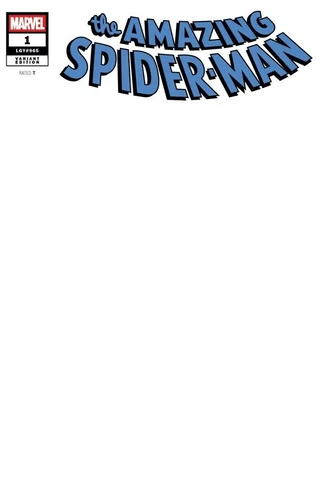 Amazing Spider-Man #1 Blank CVR Cover Variant  4/9 Marvel Comics NM