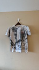 Vtg Disney Hunchback Of Notre Dame Aop Architecture Shirt Kids 17.5 By 21 Rare