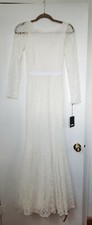 Reformation Hestia Ivory Lace Wedding Dress Size 0, New With Tags NWT