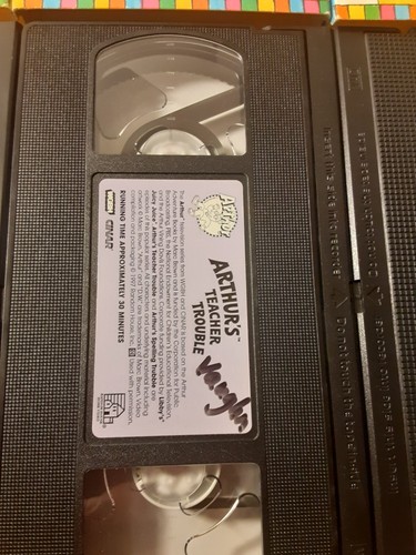 4x Arthur VHS tapes PBS KIDS WRITES A STORY NEW PUPPY TEACHER TROUBLE LIBRARY - Picture 7 of 13
