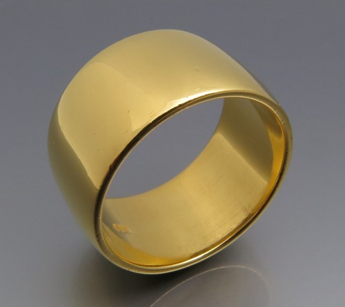 DISEÑO NEUMÁTICO - ANILLO DE BANDA MACIZO - HECHO A MANO - ÚNICO DE ORFEBRERÍA PROPIA - Imagen 5 de 6