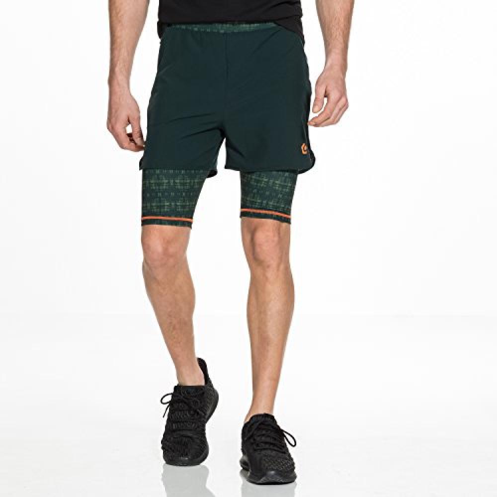 (TG. Medium) Gregster Corsa, Pantaloncini Uomo, verde, M - NUOVO (TG. Medium) Gregster Corsa, Pantaloncini Uomo, verde, M - NUOVO