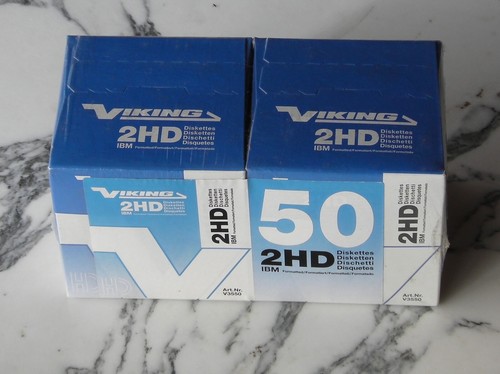 Qty50 Viking 2HD Blank Micro Floppy Disks 1.44MB IBM format amiga pc synthesizer - 第 2/4 張圖片