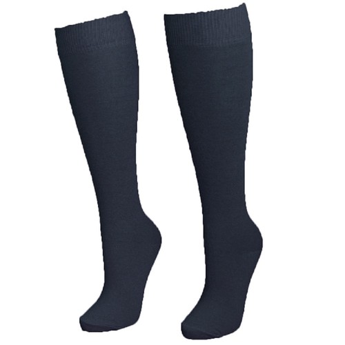 6 x Kid Girls Cotton Rich Knee High Long Length School Socks - Picture 3 of 5