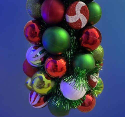 RED, GREEN & WHITE 18” CHRISTMAS FAIRY TREE CENTERPIECE HOLIDAY DECOR - Picture 3 of 4