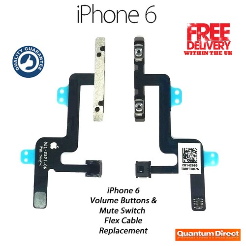NEW Replacement iPhone 6 Volume/Audio Control Buttons & Mute/Silent Switch Flex