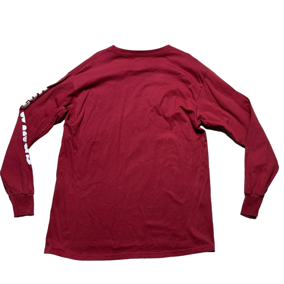 Camisa NFL Arizona Cardinals Adulto Talla Grande Roja Manga Larga Cuello Redondo Foto 3 de 4