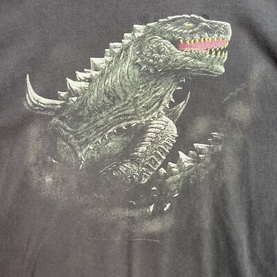Vintage 90s 1998 Godzilla Movie Promo T Shirt Adult Large Black