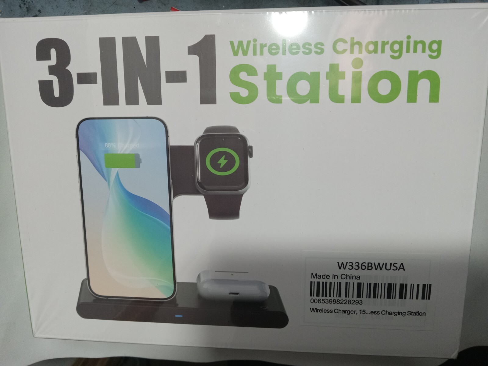Wireless Charger Charging Station For Apple Watch Air Pods iPhone 16 15 14 3In1-image