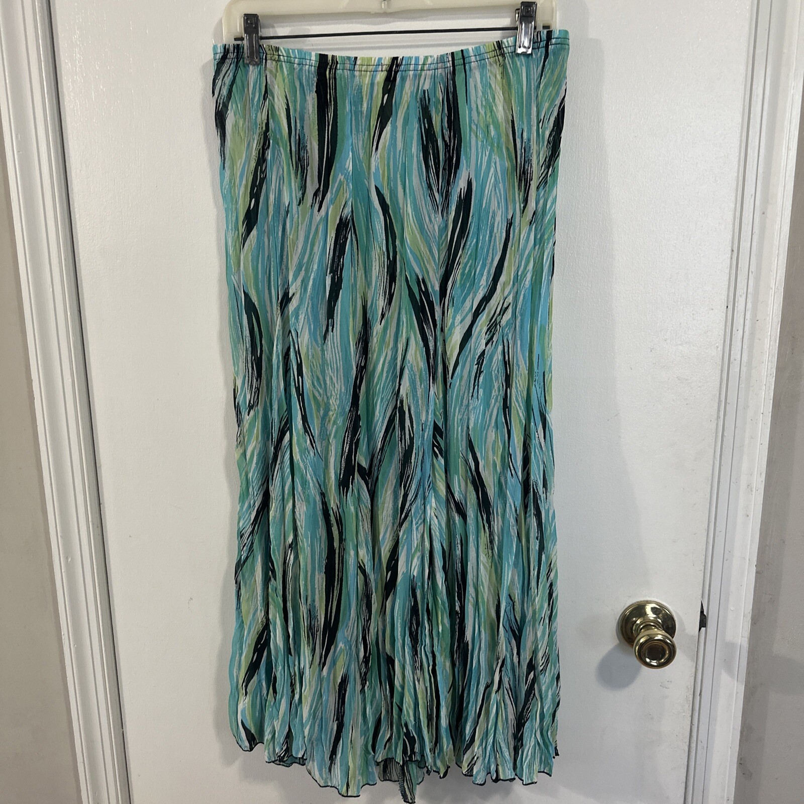 Rafael Size M Polyester Patterned Long Skirt - image 3