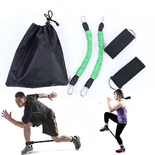Set of 2 Athletics Speed Strength resistance Bands GYM Ankle Leg