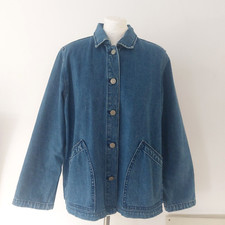 J.crew Work Wear Pocket Swing Back Denim Jacket - L - Uk12, Uk14