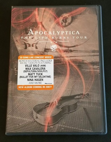 Apocalyptica The Life Burns Tour DVD 2007 - Complete - Picture 1 of 3