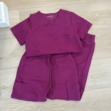 Mandala Scrubs Purple Magenta Scrubs Set XS New